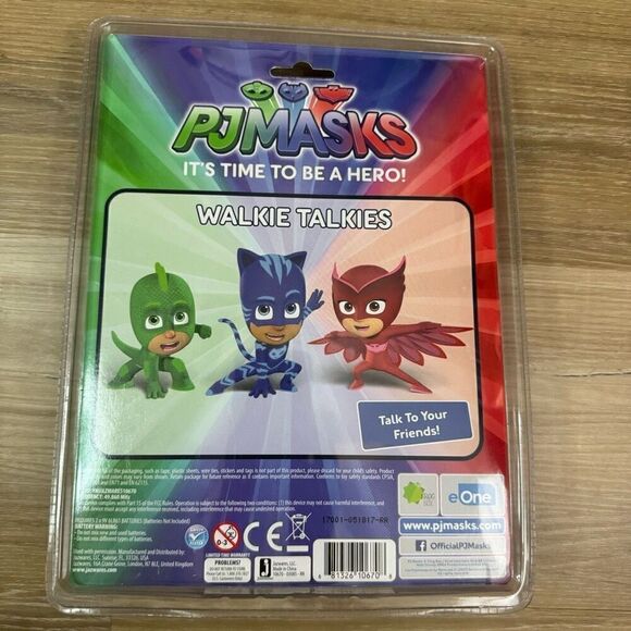 PJ Masks Hero Time Walkie Talkies Set Two Way Radio Catboy Owlette Gekko Cartoon - Picture 4 of 6